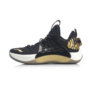 2018-19 Season CBA Championship Glory Sonic VII Low Professional Basketball Shoes - Black/Gold