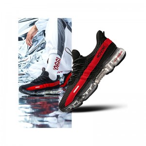 Anta SEEED 2019 Spring New Air Cushion Men's Running Shoes Anta Fashion Sneakers - Black/Red